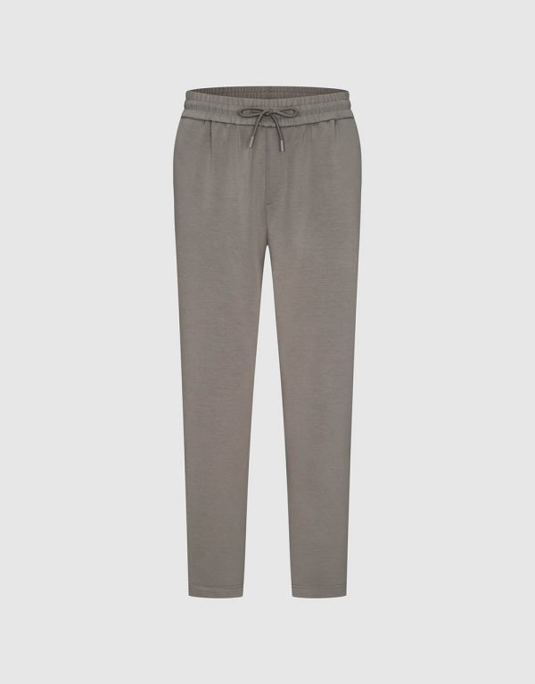 Drawstring Waist Knitted Straight Pants - Image 9