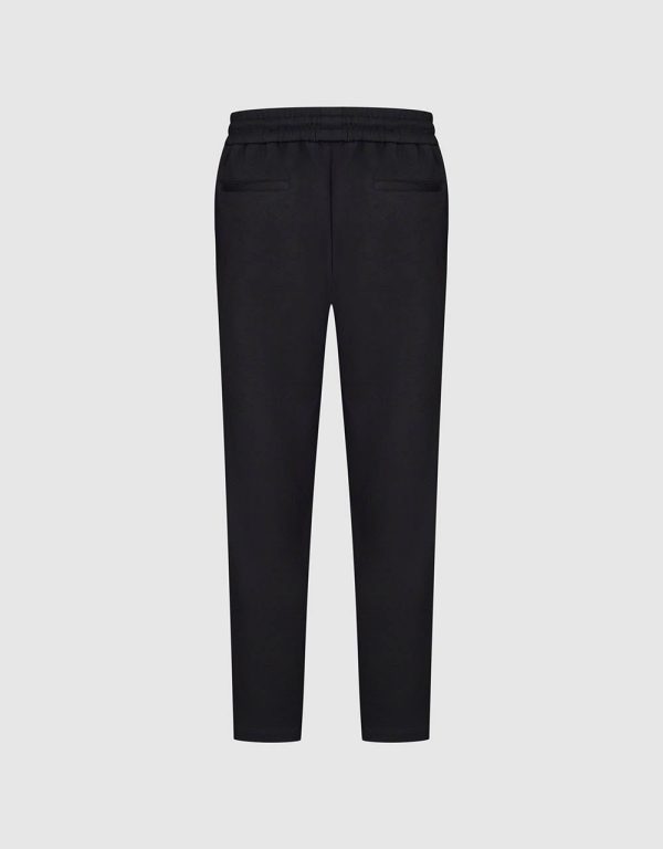 Drawstring Waist Knitted Straight Pants - Image 3