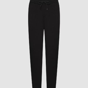 Drawstring Waist Knitted Carrot Fit Pants