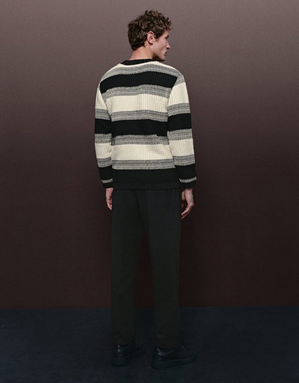 Drawstring Waist Knitted Carrot Fit Pants - Image 6