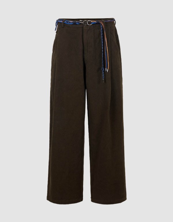 Wide-Leg Pants With Rope - Image 9