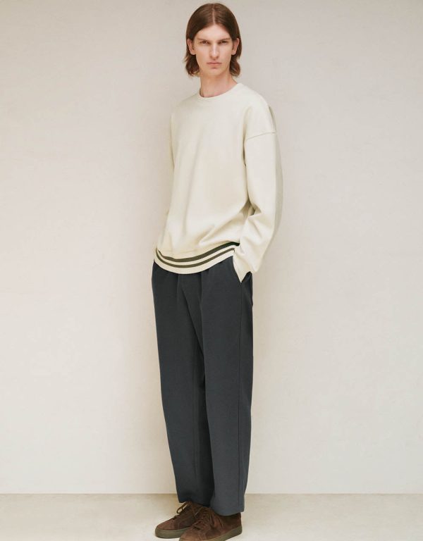 Drawstring Waist Carrot Fit Pants - Image 8
