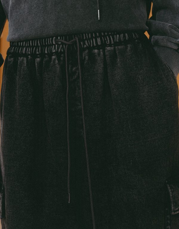 Drawstring Waist Knitted Straight Pants - Image 5