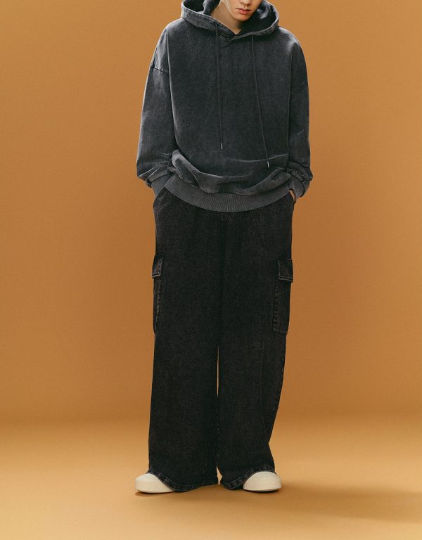Drawstring Waist Knitted Straight Pants - Image 6