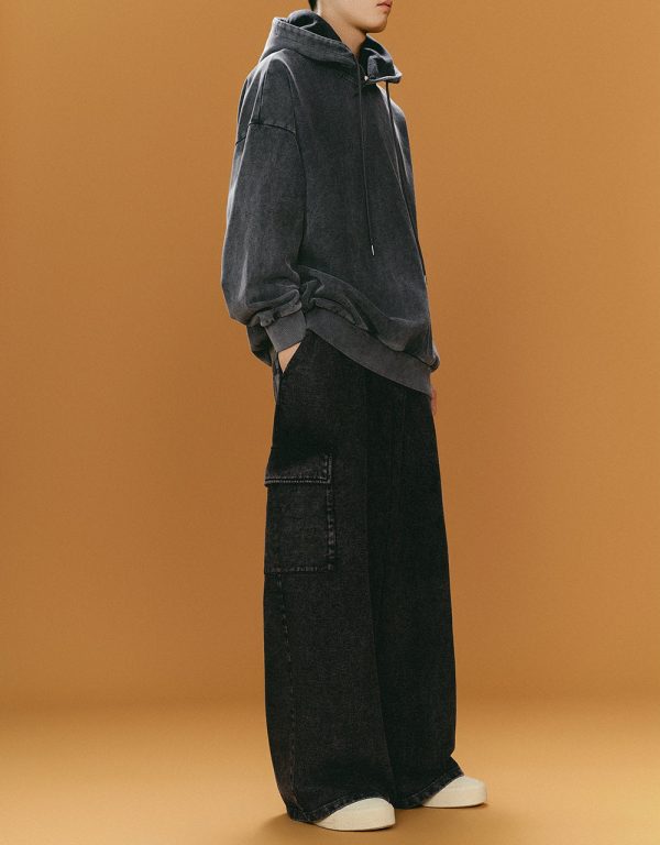 Drawstring Waist Knitted Straight Pants - Image 7