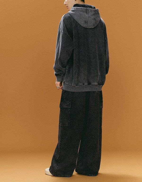Drawstring Waist Knitted Straight Pants - Image 8