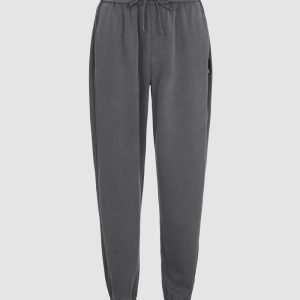 Drawstring Waist Knitted Jogger Pants