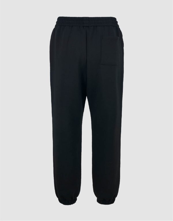 Drawstring Waist Knitted Jogger Pants - Image 3