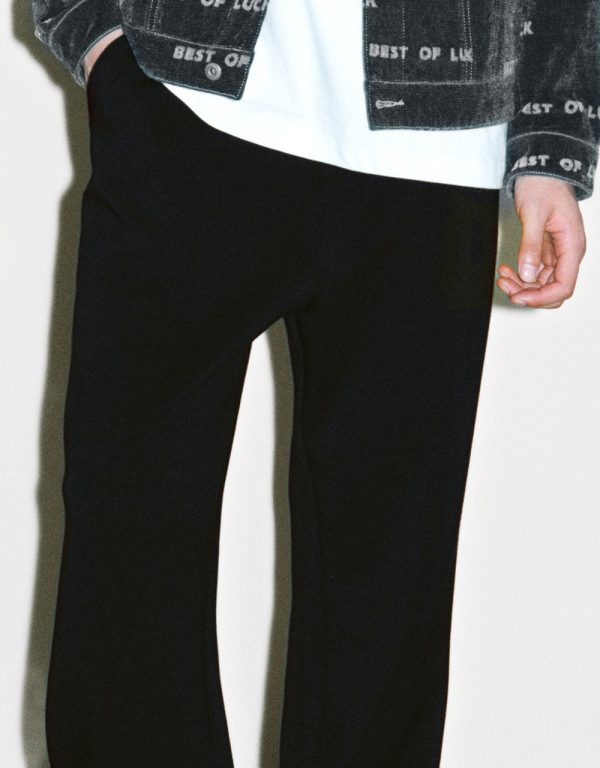 Drawstring Waist Knitted Jogger Pants - Image 5