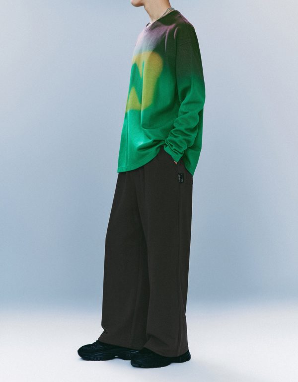 Elastic Waist Straight Pants - Image 7